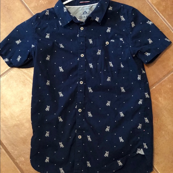 Puppy Print Boys Top - Picture 1 of 4